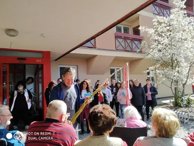 Velikonoční výrobky a tradice předané našimi žákyněmi v SeniorCentru ve Skutči, 13. 4. 2022