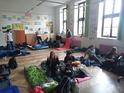 Spaní ve škole, 31. 5. 2022