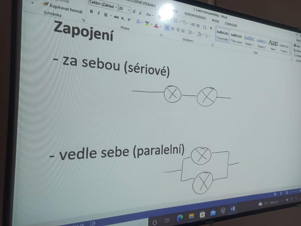 Sériové a paralelní zapojení, 27. 9. 2022