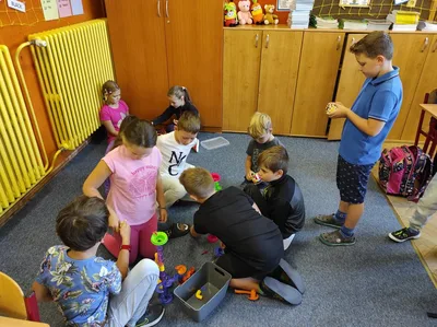 Tvoříme třídní pravidla ve skupinách a testujeme herní koutek, 2. 9. 2022