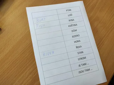 Běhací diktát - AJ, 18. 10. 2022