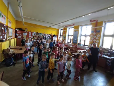 Děti dětem - Hrátky s hudbou ve 3.B - MŠ Poršova, 20. 10. 2022