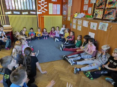 Děti dětem - Hrátky s hudbou ve 3.B - MŠ Poršova, 20. 10. 2022