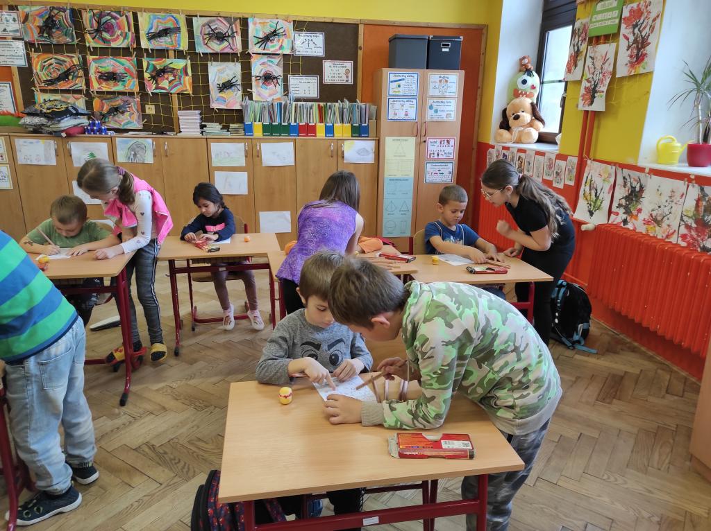 Děti dětem - Hrátky s hudbou ve 3.B - MŠ Osady Ležáků, 25. 10. 2022