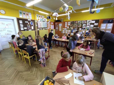 Děti dětem - Hrátky s hudbou ve 3.B - MŠ Poršova, 20. 10. 2022