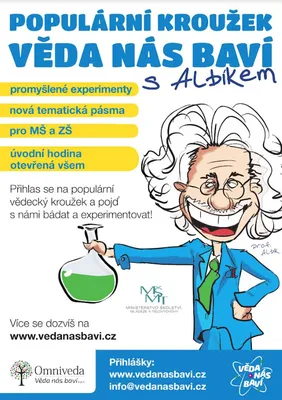Věda nás baví - každou středu od 14:00 do 15:00 (začátek od 19. října), 6. 10. 2022