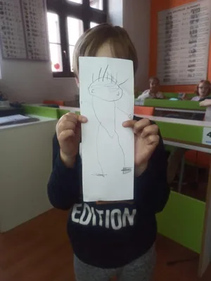 Hrátky s angličtinou - Monster - kresba dle diktátu a vlastní fantazie, 14. 11. 2022