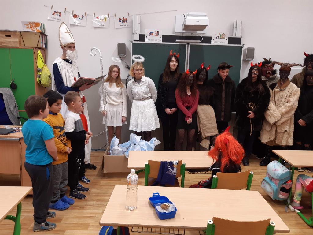 Mikulášská nadílka v přípravné třídě, 5. 12. 2022