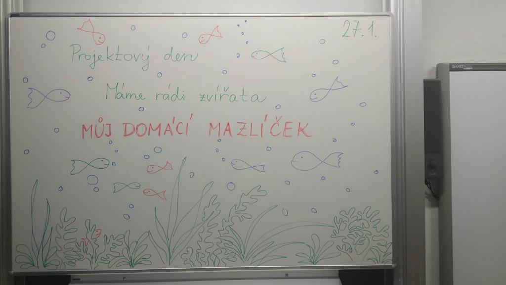 Celoškolní projekt: MÁME RÁDI ZVÍŘATA - MŮJ DOMÁCÍ MAZLÍČEK, 28. 1. 2023