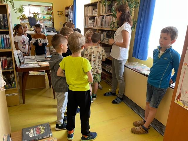 poslední návštěva Městské knihovny v 1. třídě, 14. 6. 2023