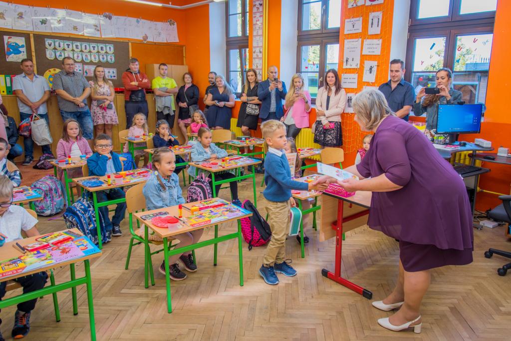 1. školní den - prvňáčci, 4. 9. 2023