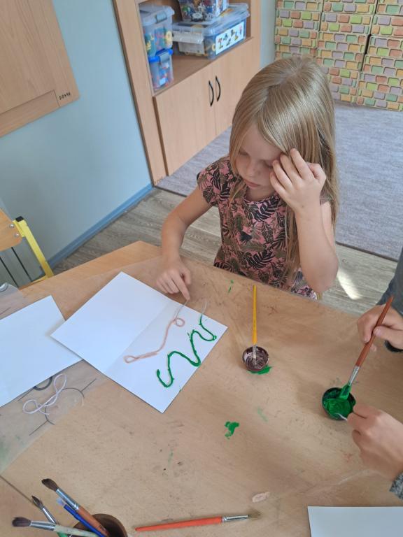 Malování s provázkem, 27. 9. 2023