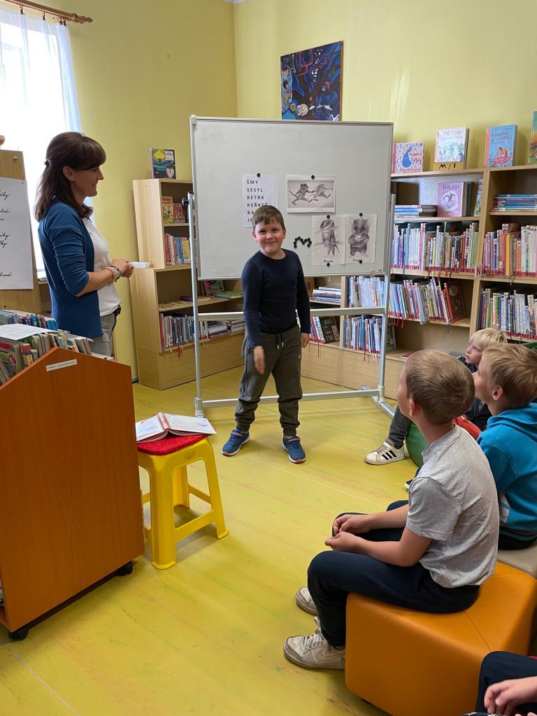návštěva Městské knihovny, 27. 9. 2023