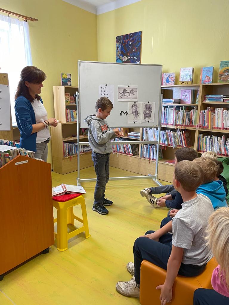 návštěva Městské knihovny, 27. 9. 2023