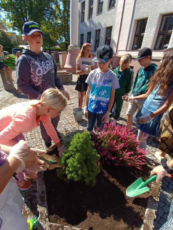Sázíme  a zkrášlujeme okolí školy, 6. 9. 2023