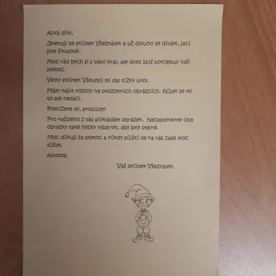 Dopis od skřítka, 9. 10. 2023