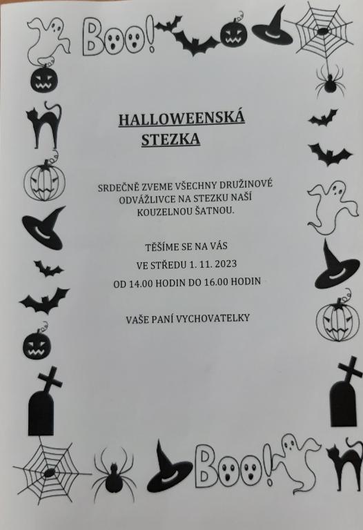 Halloweenská stezka, 31. 10. 2023