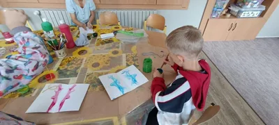Malování s provázkem, 6. 10. 2023