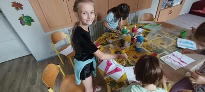 Malování s provázkem, 6. 10. 2023