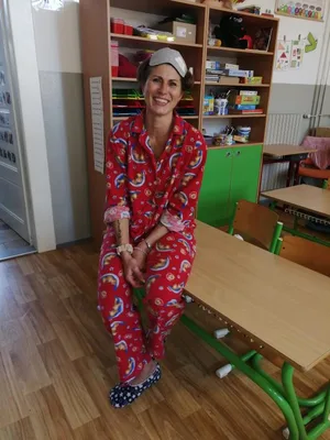 Pyžamový den + bruslení, 25. 10. 2023