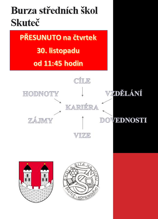 Burza středních škol - změna termínu, 21. 11. 2023