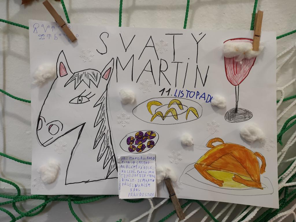 Projektová výuka - Svatý Martin, 10. 11. 2023