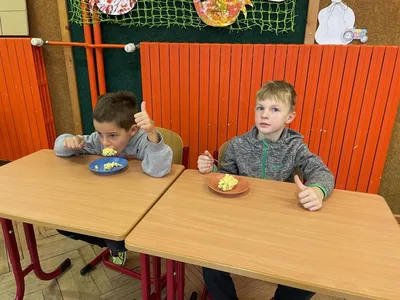 Bramborový salát ve 2. třídě, 13. 12. 2023