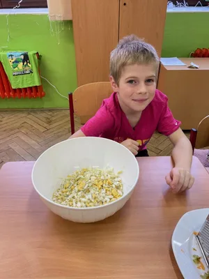 Bramborový salát ve 2. třídě, 13. 12. 2023