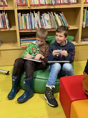 vánoční návštěva Městské knihovny, 14. 12. 2023