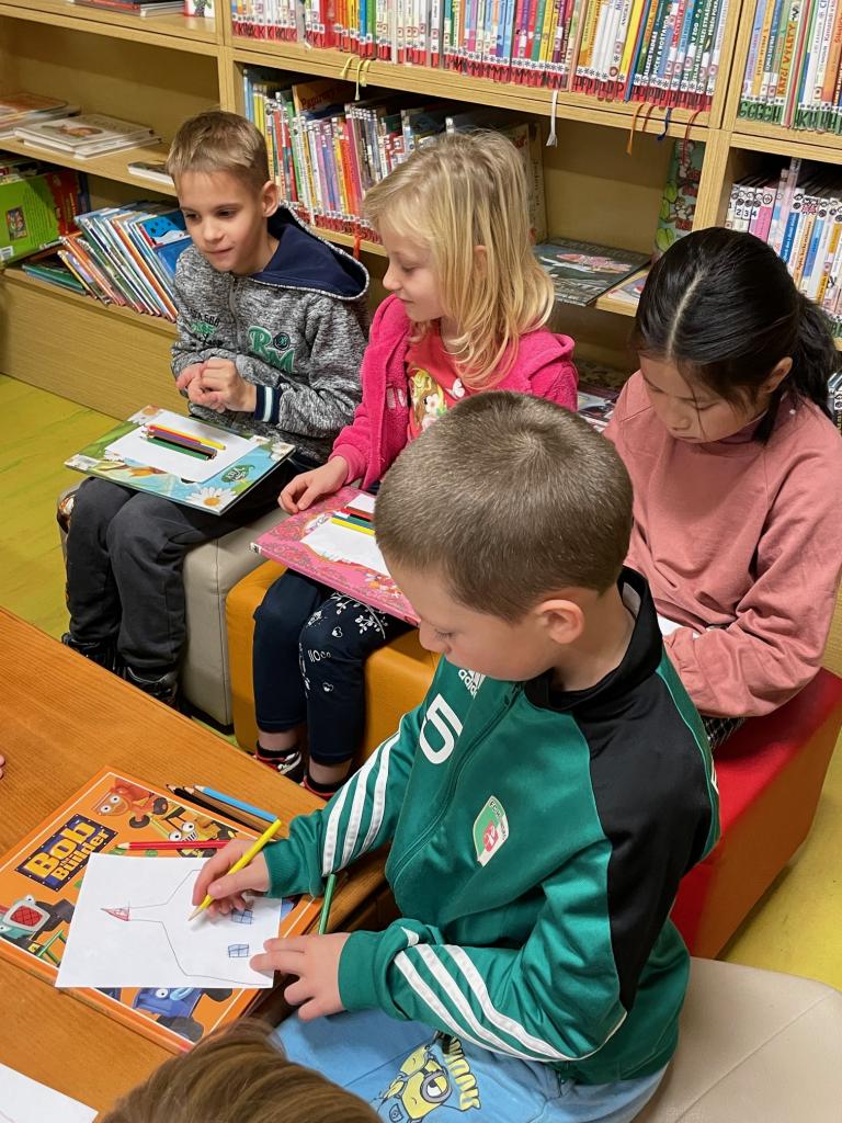 vánoční návštěva Městské knihovny, 14. 12. 2023