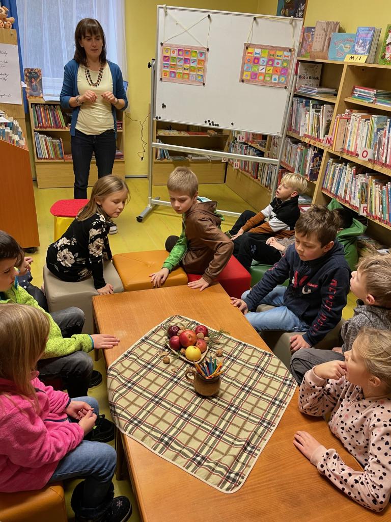 vánoční návštěva Městské knihovny, 14. 12. 2023
