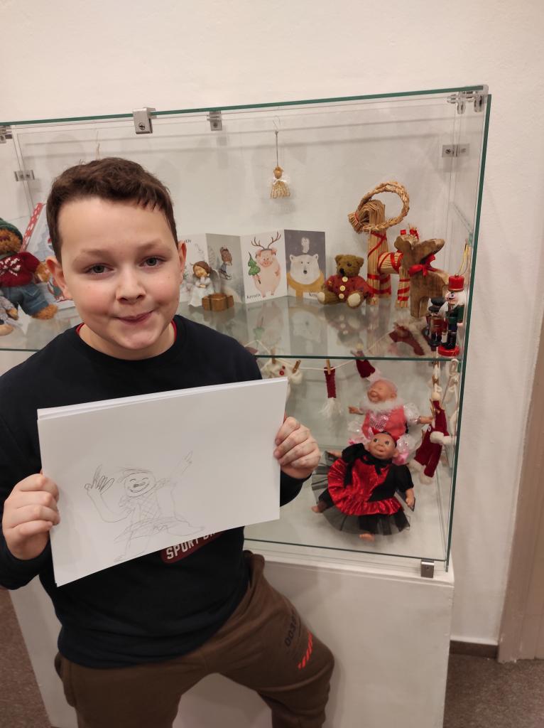 Výstava panenek, stáváme se potulnými kreslíři, 14. 12. 2023