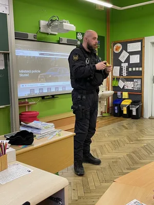 beseda s městskou policií, 5. 2. 2024