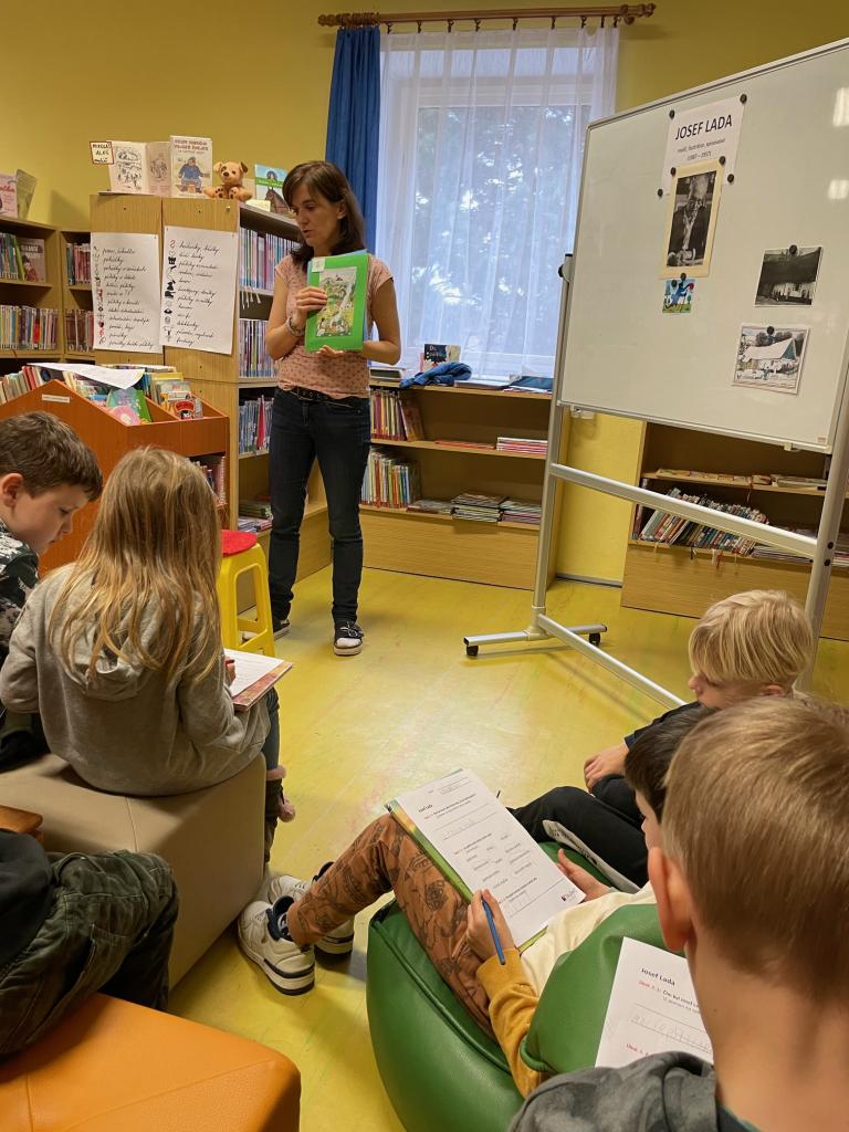 návštěva Městské knihovny, 22. 2. 2024