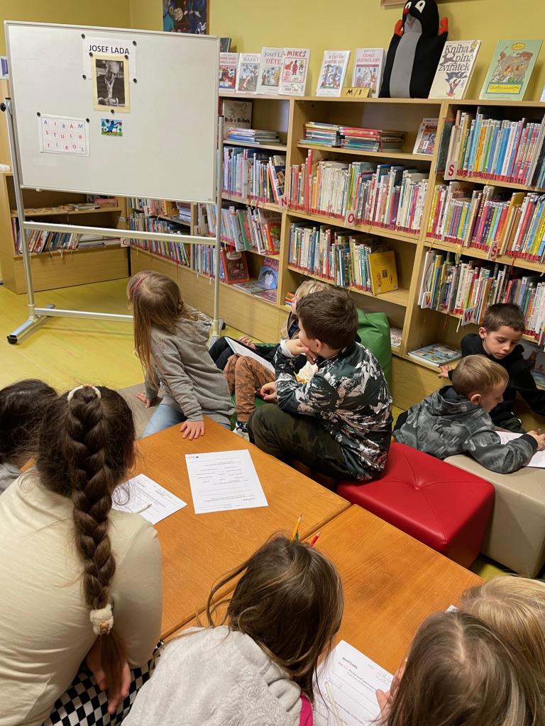 návštěva Městské knihovny, 22. 2. 2024