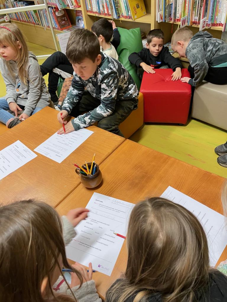 návštěva Městské knihovny, 22. 2. 2024
