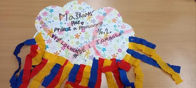 Výroba plakátu na maškarní ples, 5. 2. 2024