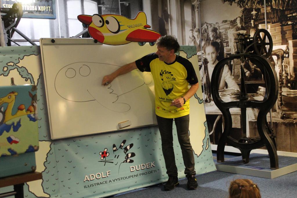 Setkání s ilustrátorem Adolfem Dudkem - městské muzeum, 6. 3. 2024