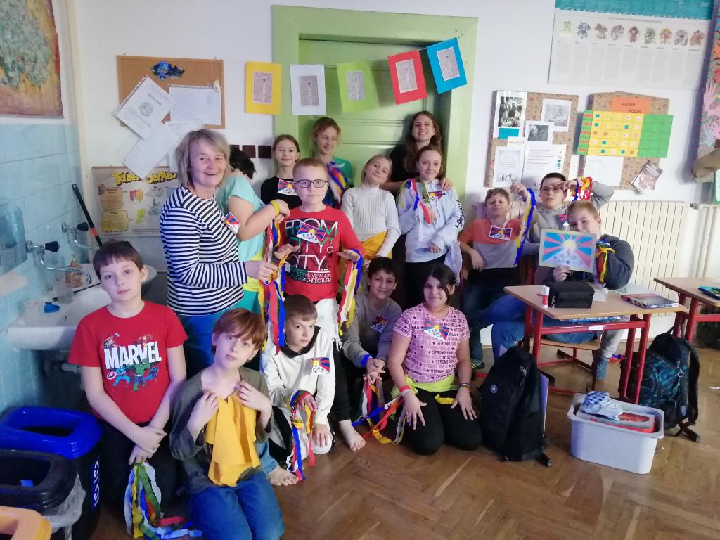Vlajka pro Tibet - projekt v 5. třídě, 8. 3. 2024