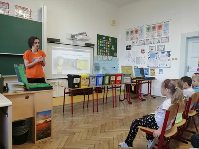 Ekologická výchova - přednáška - Tonda Obal na cestách, 8. 4. 2024