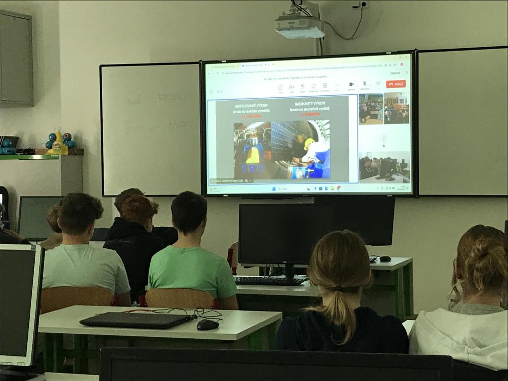 Jaderná elektrárna Temelín - virtuální návštěva, online beseda, 29. 4. 2024