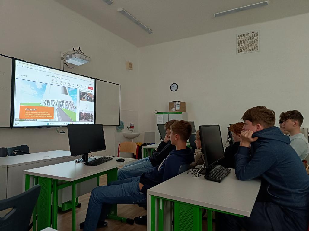 Jaderná elektrárna Temelín - virtuální návštěva, online beseda, 29. 4. 2024