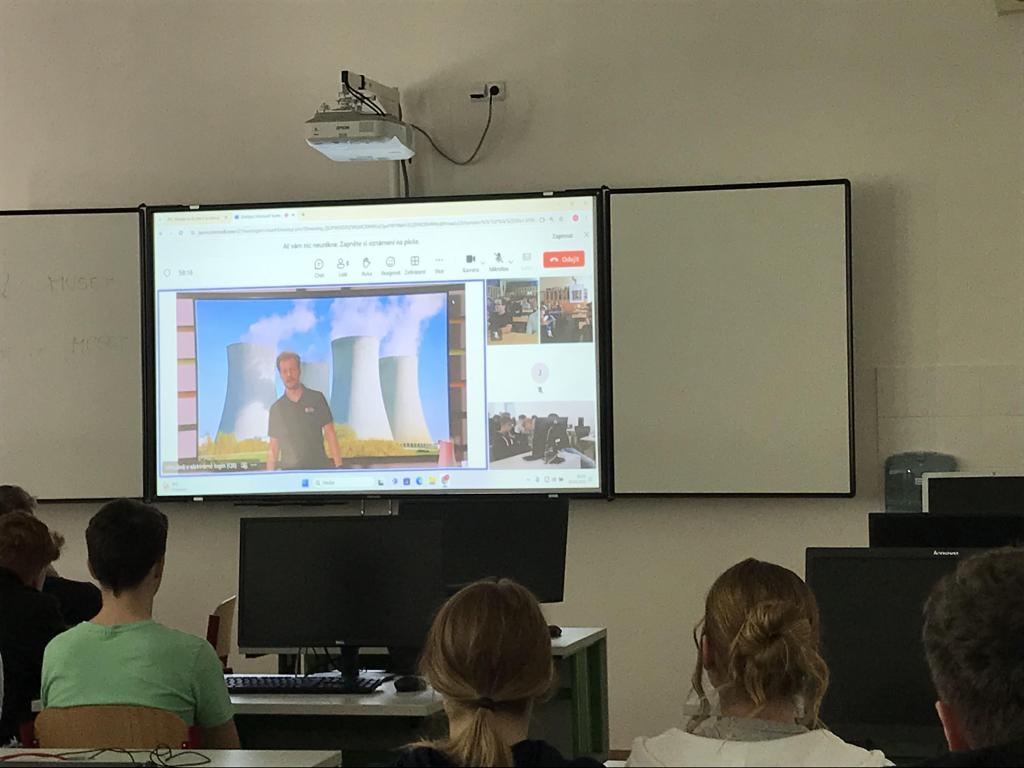 Jaderná elektrárna Temelín - virtuální návštěva, online beseda, 29. 4. 2024