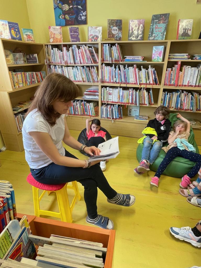 návštěva Městské knihovny, 9. 4. 2024
