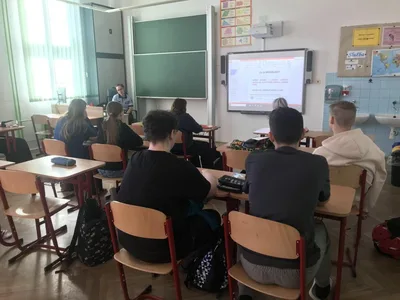 Přednáška Policie ČR na téma právní povědomí, delikty mladistvých, trestní odpovědnost mladistvých, 23. 4. 2024