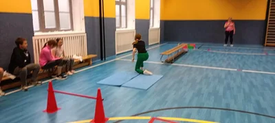 Společný tělocvik se 4.A, 10. 4. 2024