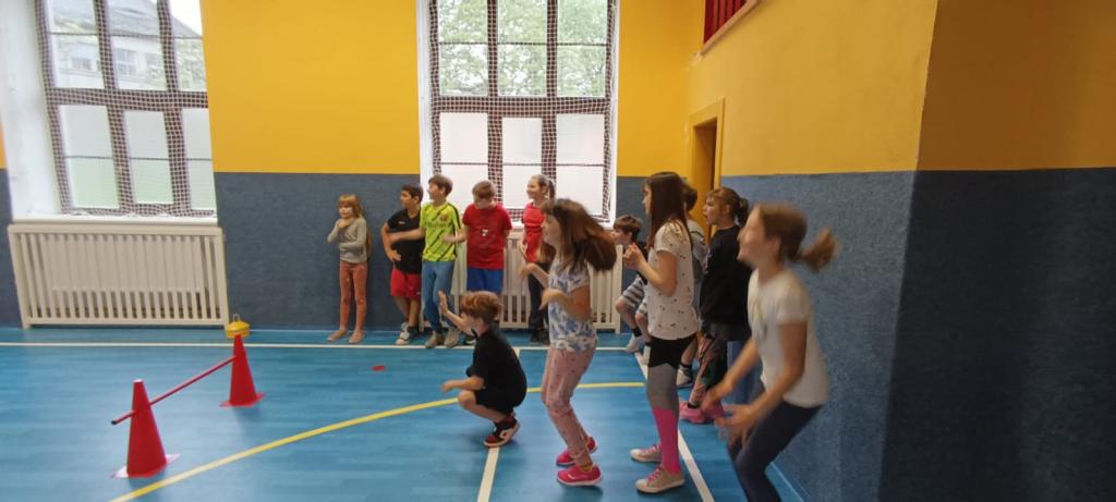 Společný tělocvik se 4.A, 10. 4. 2024