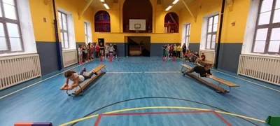 Společný tělocvik se 4.A, 10. 4. 2024