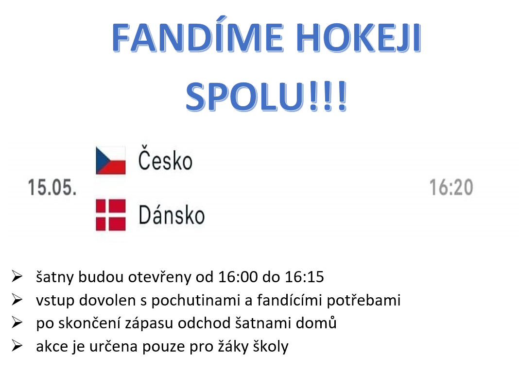 DEN HOKEJE - STŘEDA 15. KVĚTNA, 16. 5. 2024