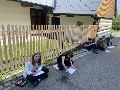 VV - kresba tužkou v terénu, 28. 5. 2024